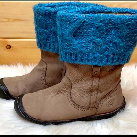 🌹🌹Keen knit Sweater & Suede Leather Boots Size 8🌹🌹 - Picture 2 of 10